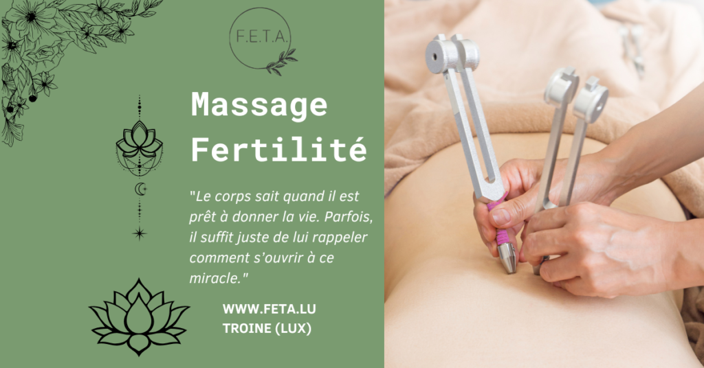 illustration du massage fertilité