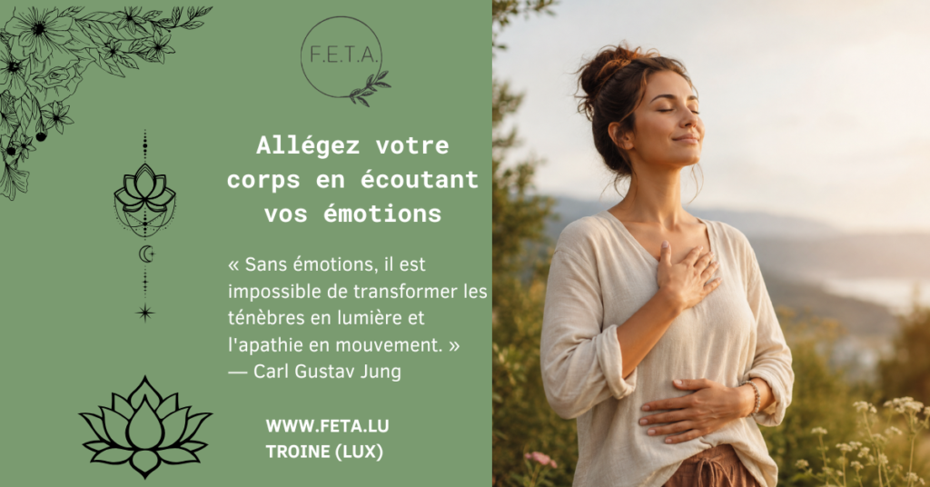 illustration de alléger votre corps en écoutant vos émotions