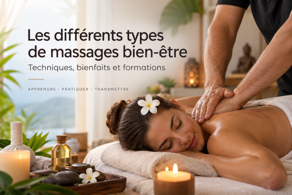 Différents types de massages bien-être et formation massage au Luxembourg