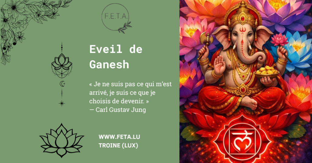 Illustration de la formation éveil de Ganesh