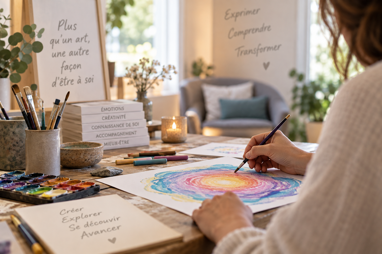 illustration de devenir praticien en art-thérapie