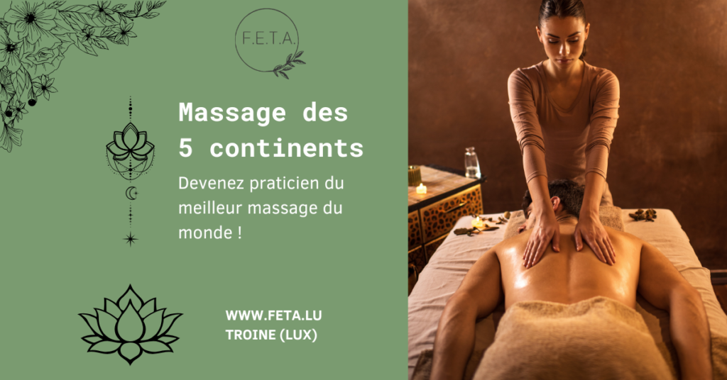 illustration de la formation de praticien du massage des 5 continents